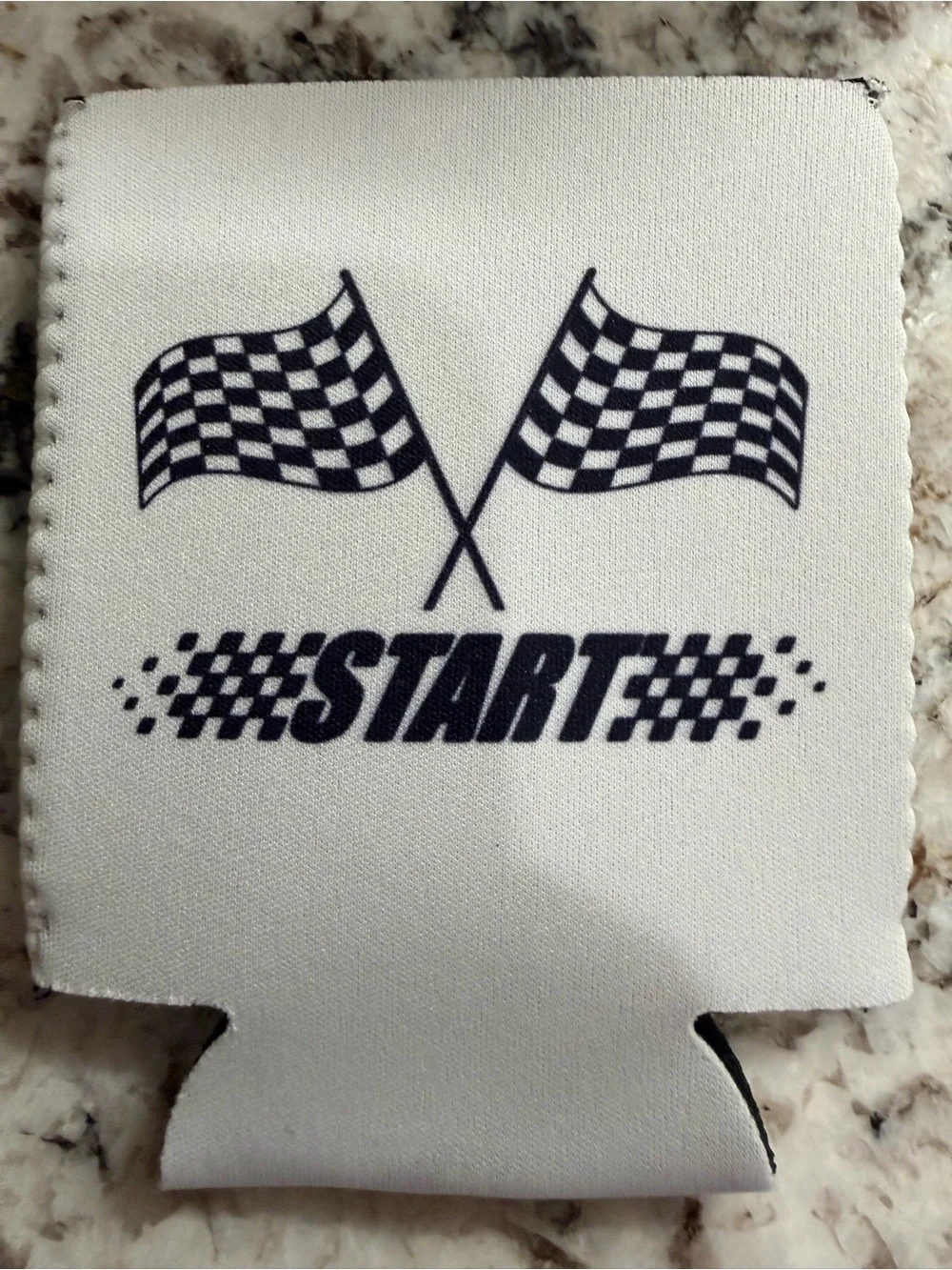 START Checkered Flag Can Cooler Koozies